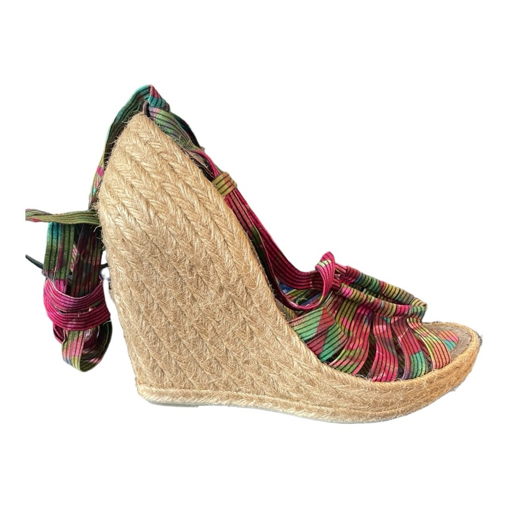 Sam Edelman S – Lexi Pink Tropic Espadrille Wedge - size 7.5